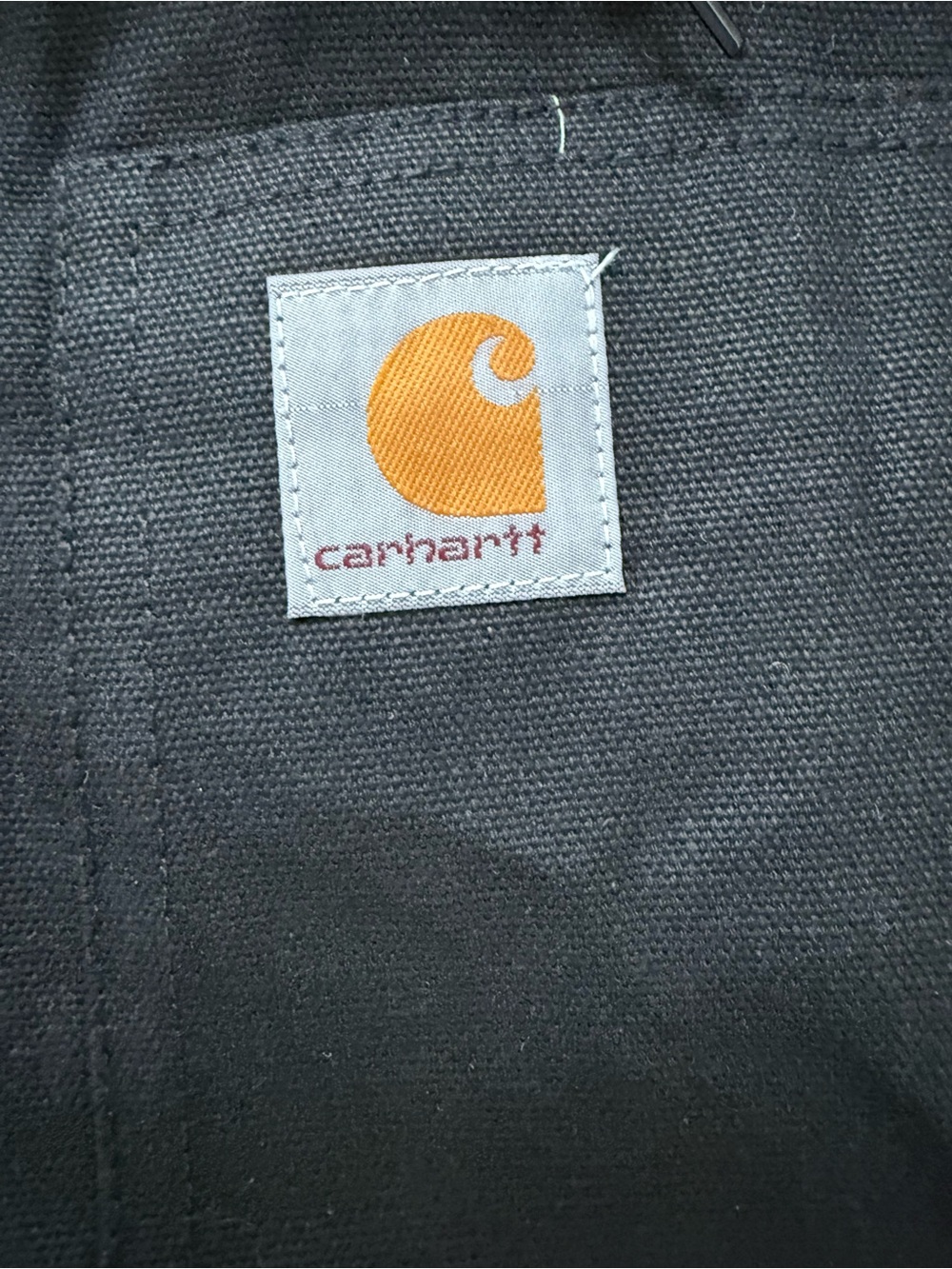 NWT Carhartt Black Hooded Zip Front Loose Fit Jacket - Picture 6 of 6